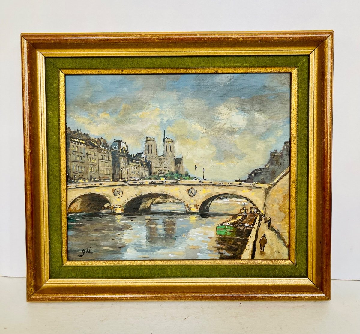 The Seine At The Pont Saint Michel - Gil